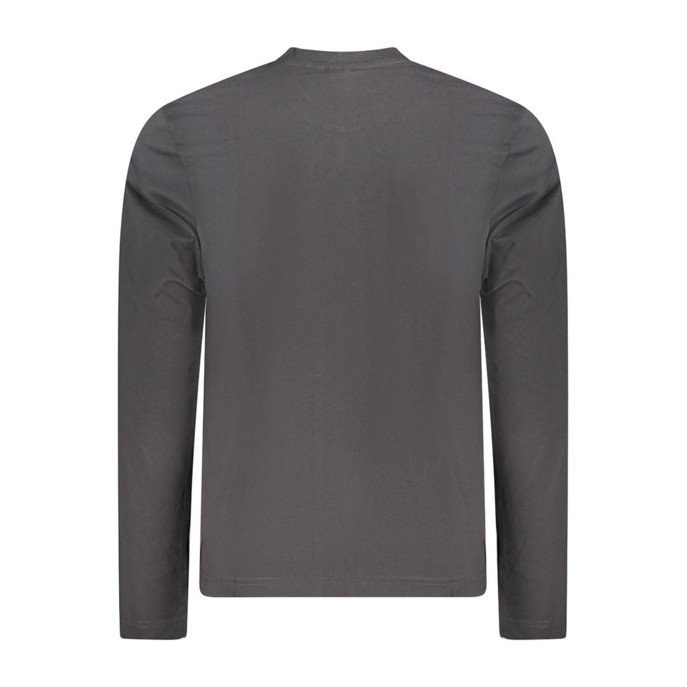 Black Cotton Men T-Shirt