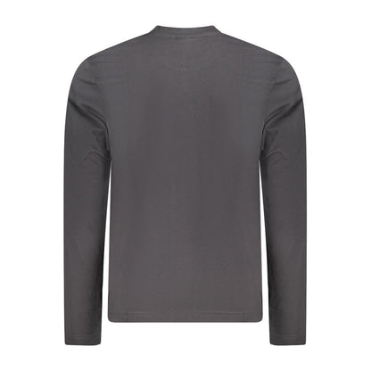 Black Cotton Men T-Shirt