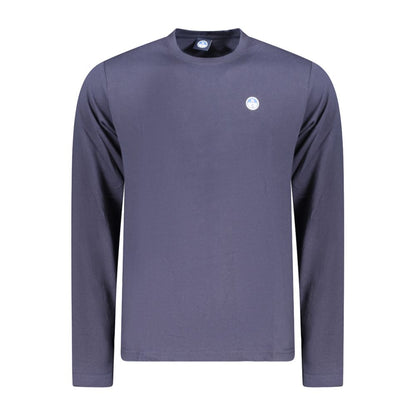 Blue Cotton Men T-Shirt