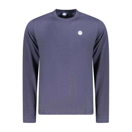 Blue Cotton Men T-Shirt