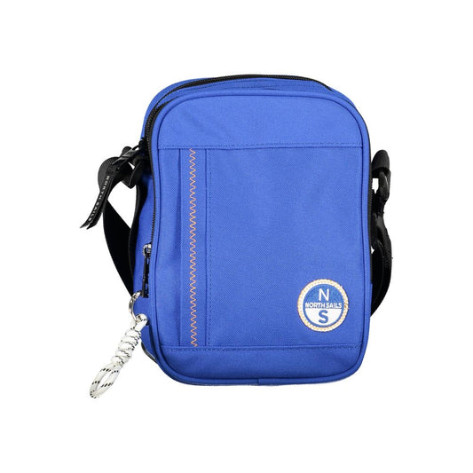 Blue Polyester Shoulder Bag