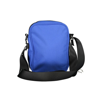 Blue Polyester Shoulder Bag