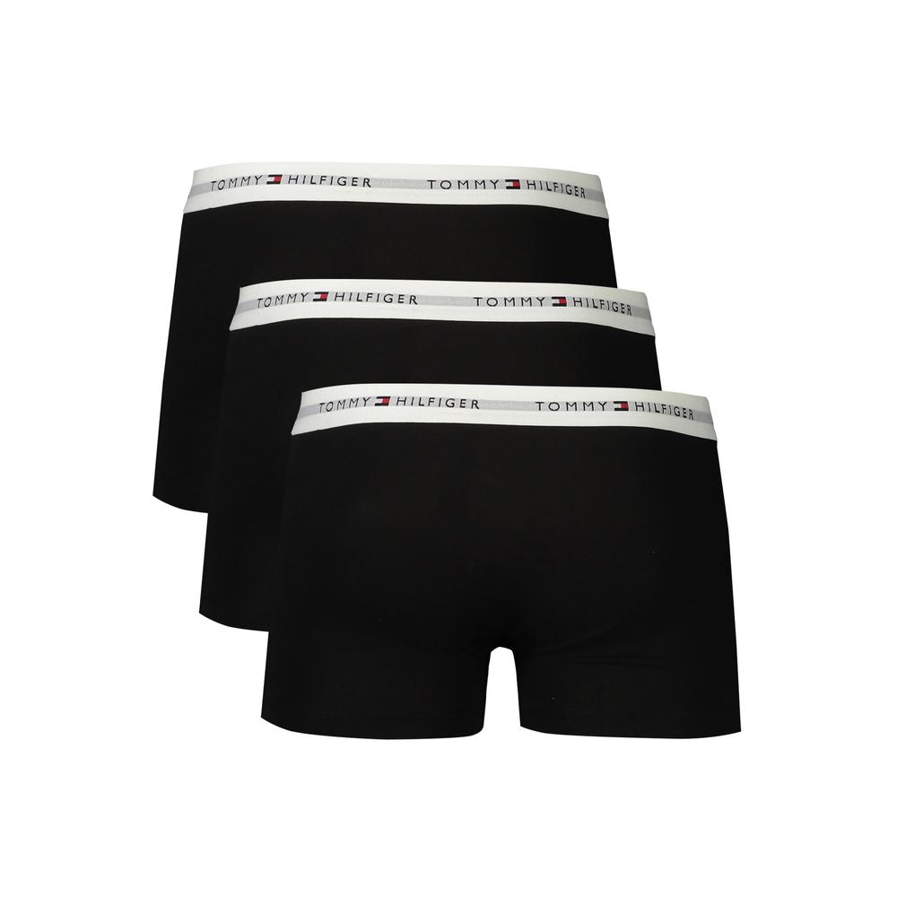 Black Cotton Men Boxer